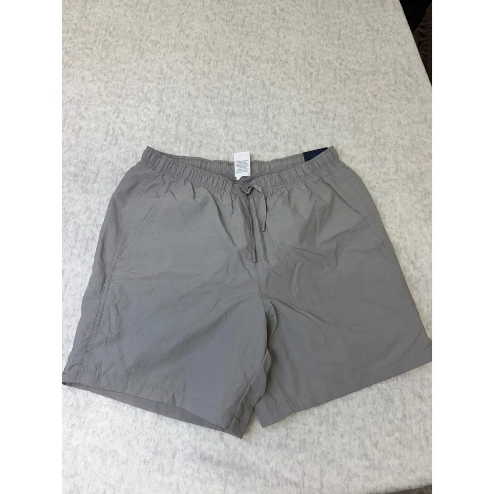 DSG Mens Rec Short Grey Relaxed Fit 6 Inch Inseam Nylon Mesh Lined Small NWT